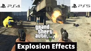 GTA 5 PS4 vs PS5 - Explosion Effects Comparison