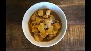 Stir-Fried Ginger Chicken With Glutinous Rice Wine 黄酒鸡