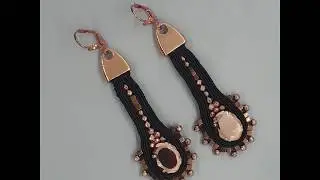 Be Exceptional by Joanna Potepa Soutache earrings Eclipse Klardia