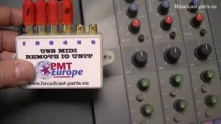 Knop en faderstart mengpaneel koppelen via deze MIDI USB io unit