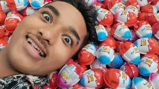 Yummy Kinder Surprise Egg Toys Opening - A Lot Of Kinder Joy Chocolate ASMR