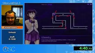 Obscurathon 3 - Unhack | Any% by ukobarrywewa