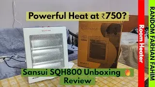 Sansui SQH800 Quartz Room Heater Unboxing & Review | Budget Room Heater India
