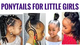 Ponytail Hairstyles For Black Girls || Cute Kids Ponytail Compilation