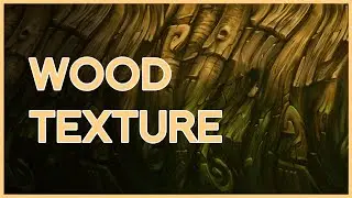 Painting Wood / Bark Texture - timelapse -