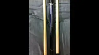 JD Custom Cues - 2013 Ebony With Veneered Ebony Points, Ivorine Inlays & Leather Wrap