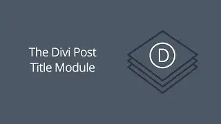 Модуль заголовка Divi Post