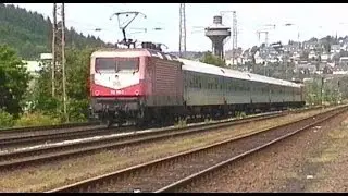 Die letzten Interregios (IR) M&uuml;nster-Gie&szlig;en in Siegen-Weidenau u. Dillstrecke 2001
