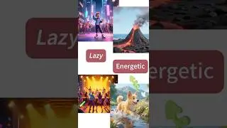 Synonyms & Antonyms Series &mdash; Energetic, Lively, Active, Dynamic #learnenglish #vocabulary #cartoon