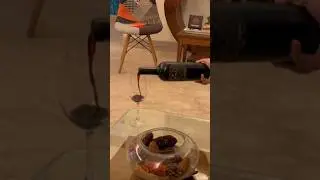 Simple pleasure of pouring wine
