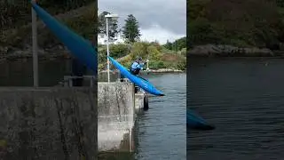 Front flip off Pier #kayak #flips