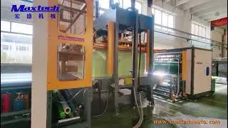 Automatic foam compression and packaging machine