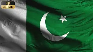 Flag of PAKISTAN پاکستان 🇵🇰 | 30 Seconds Loop | 4k Stock Footage - Realistic Flag Wave Animation