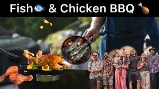Chicken & Fish BBQ | Grill chicken at home | Outdoor Cooking | Tamil | Cooking |Vlog