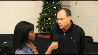 UGA Head Coach Mark Fox talks with Shana Reed of CourtCred.com