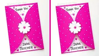 Thank You Greeting Card | Easy & Cute DIY Thank You Card | Handmade Thanks Giving Greeting Card 2026