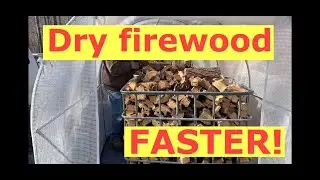 Dry firewood faster. and cutting a cord of green oak for delivery.