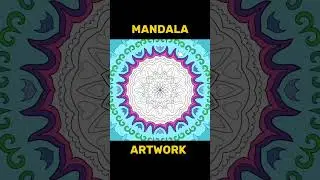 Mandala #art #mandala #mandalaart #color #digitalart #fyp #music