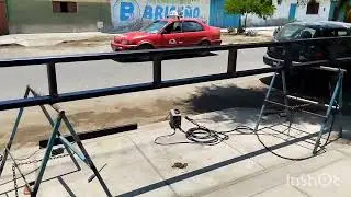 fabricaci&oacute;n de cercha o viga reticulada. en tubo estructural.