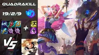 BOTTOM Seraphine vs Lux [QUADRAKILL] - NA Grandmaster Patch 25.S1.4