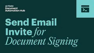 Email Invite for Document Signing & Attachments