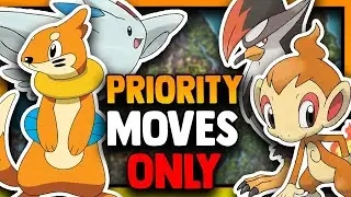 Can I Beat Pokemon PLATINUM Using ONLY PRIORITY MOVES? (Pokemon Challenge)