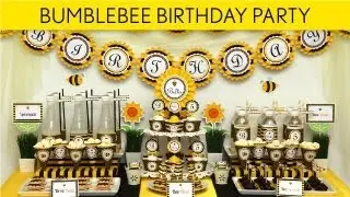 Bumblebee Birthday Party Ideas // Smiling Bumblebee - B28
