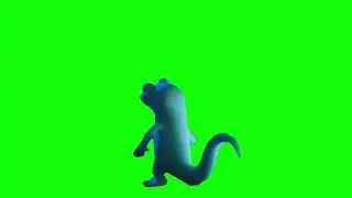 Lizard does the Toothless Dance meme Green Screen