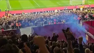 Atmosphere Chelsea Fans in London Stadium | Premier League West Ham vs Chelsea FC 1:5 