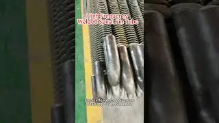 High frequency welded Spiral finned tube for heat exchanger.#fintube #finnedtube #finpipe