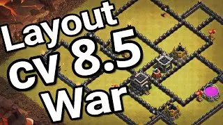LAYOUT DE GUERRA/WAR PARA CV8.5/TH8.5  | ANTI 3 STARS! | Clash of Clans