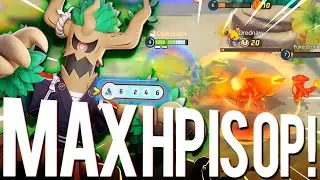 NEW 12000 HP TREVENANT BUILD IS UNKILLABLE ! MAX HP EMBLEMS | POKEMON UNITE !