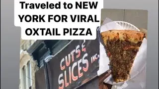 viral oxtail pizza from cuts and slices (NYC)EPIC FAIL‼️#eating #trending #pizza #lunch #snack