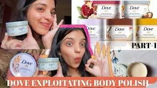 ✨ Dove 🕊️Exfoliating Body🦋 Polish Review😳 | Honest First Impression 💖 | Part 1😍#nykaa #dove #review 