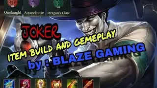 Joker item build and gameplay by :Blaze gaming arena of valor #1