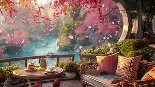 Morning Jazz Music With Happy Spring Ambience 🌸 Fairy Garden Background For Relaxing and Working