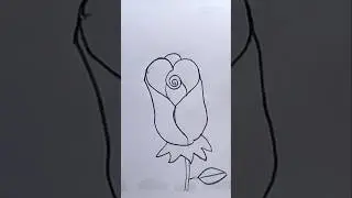 How To Draw Rose / Rose Drawing Easy 🌹 #shorts #ytshorts #art #trending #rose #youtubeshorts #viral