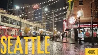 ❄️ Seattle Christmas Walk | Waterfront to Pike Place | 4K 60fps | @Chyfum
