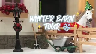 WINTER Schleich Horse Barn Tour!