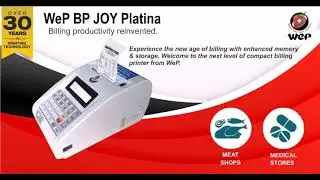 WeP BP JOY Platina is a 3 Inch Billing Machine with battery |Retail Billing Printer