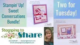 Two Valentine's Day Card with Sweet Conversations Bundle