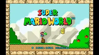 Super Mario World Wide Screen Looks so Amazing , Installed Hack & Played Worlds 1 & 2