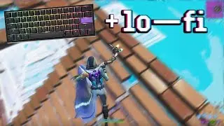 lofi hip hop + keyboard sounds in fortnite zone wars (ducky 2 mini red switches)