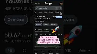 kcp sugar and ethanol stock.