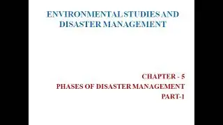 ENVIRONMENTAL STUDIES AND DISASTER MANAGEMENT