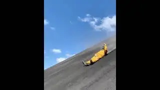Sliding down a Volcano for fun