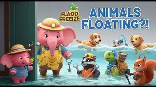 Real Farm Elephant 🚜🌧️ RAIN FLOODS BARN! Sweetie Forgets Door &ndash; Animals Float!