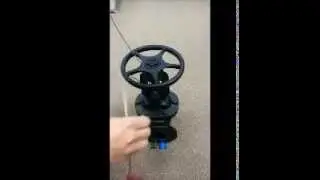Fitting a Car Seal on a Gate Valve