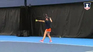 Illinois Women's Tennis vs Chicago State Highlights 2/15/15