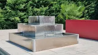 BLOSS - Testing a wide double-cascade design fountain